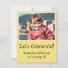 Convites de aniversário de Fotografia em Cute de V