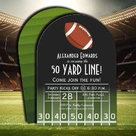 Convites de aniversário de futebol americano