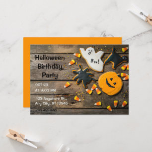 Convites de aniversário de Halloween