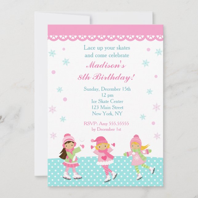 Convites De Aniversário De Ice (Frente)