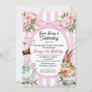 Convites de Aniversário de Menina Festa do Chá Coe