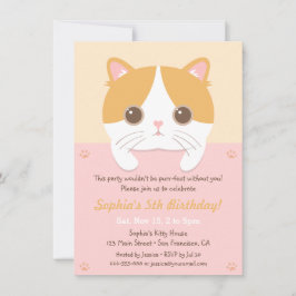 Convites de Aniversário de Meninas Gatas Gatinhas