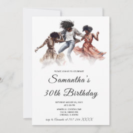 Convites de Aniversário de Mulher Afro-Americana