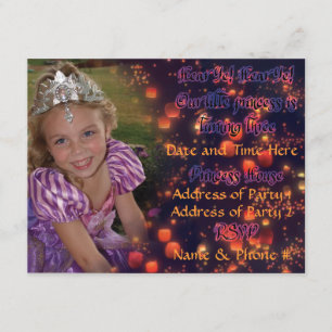 Convites de Aniversário de Princesa de 3 Anos