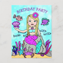 Convites de Aniversário de Sereia Bonita