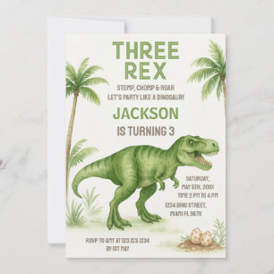 Convites de Aniversário do Dinossauro