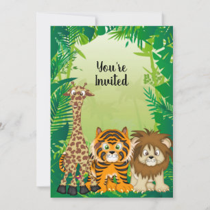 Convites de Aniversário do Tema Selva