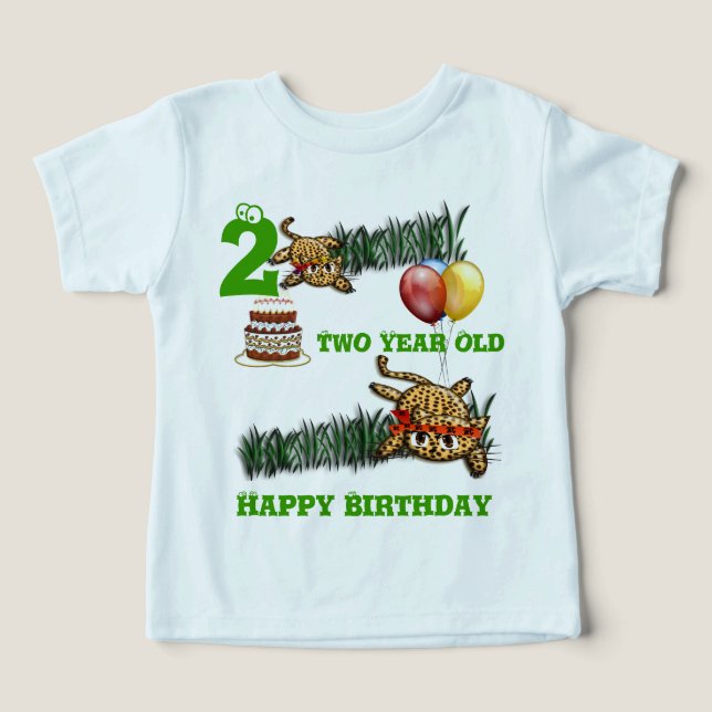 Convites de aniversário do Ultra Cute Leopard Safa (Design frontal)