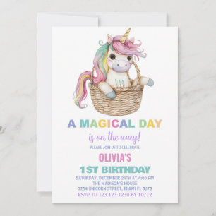 Convites de Aniversário do Unicorn