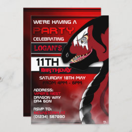 Convites de aniversário do Vypenthus Dragon