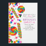 Convites de aniversário Doce Do Arco-Íris<br><div class="desc">Convites de aniversário Doces De Arco-Íris. Personalizar para qualquer evento.</div>