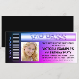 Convites de Aniversário em Formato de Ingresso