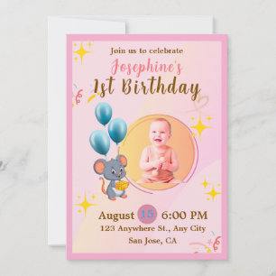 Convites de Aniversário Fofos para Meninas