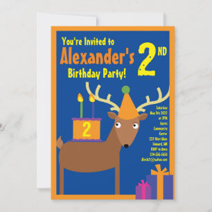 Convites de Aniversário Infantil com Animais de Ce