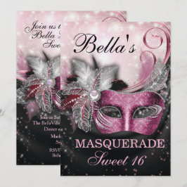 Convites de aniversário mascarada