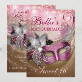 Convites de aniversário mascarada