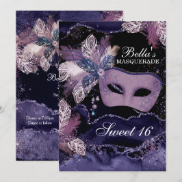Convites de aniversário mascarada