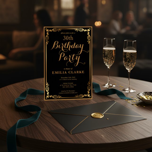 Convites de Aniversário Modernos e Elegantes para  (Criador carregado)