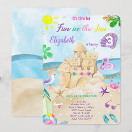 Convites de Aniversário na Praia