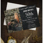 Convites de Aniversário para Camo de Caça na Turqu<br><div class="desc">Celebre o aniversário do seu caçador de peru favorito. Estes convites apresentam um fundo de camuflagem e placa de diamante. Esses convites podem ser personalizados para atender às suas necessidades,  alterar o texto usando o botão personalizar.</div>