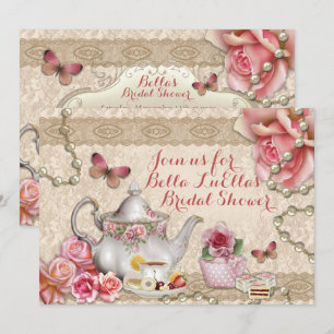 Convites de Aniversário para Chá do Tea Party