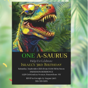 Convites de Aniversário para Dinossauros