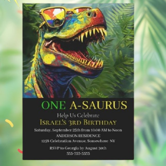 Convites de Aniversário para Dinossauros (Make your child's birthday roar-some with our adorable dinosaur invitations! )