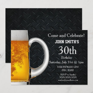 Convites de Aniversário para Homens de Cerveja Ad