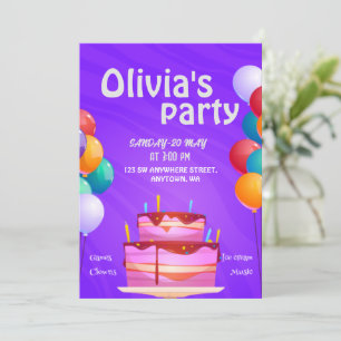 Convites de Aniversário para Meninos e Raparigas