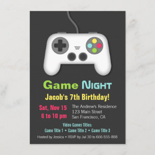 Convites de Aniversário para Meninos - Noite de Jo