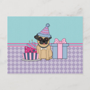 Convites de Aniversário para Vazio Fawn Pug (4)