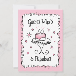 Convites de aniversário personalizados Fabulosos 