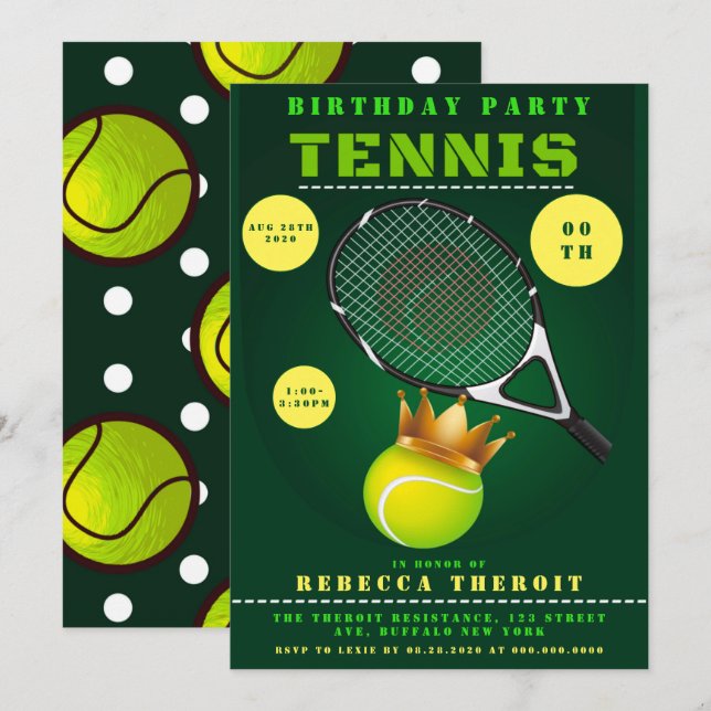 Convites de aniversário Princesas Tênis (Frente/Verso)