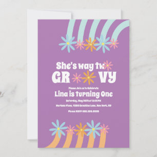 Convites de Aniversário Retro Florais Super Divert