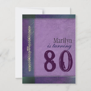 Convites de Aniversário roxo / lilás de designer