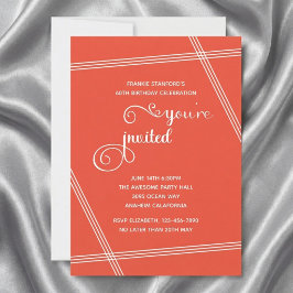 Convites de Aniversário Simples e Elegantes Modern
