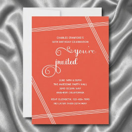 Convites de Aniversário Simples e Elegantes Modern
