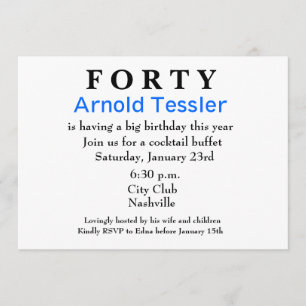 Convites de aniversário surpresa - Shhh sessenta