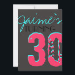 Convites de aniversário Surprise de diversão<br><div class="desc">Este convite é perfeito para uma festa de aniversário de 30 anos ou uma festa para crianças.</div>