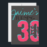 Convites de aniversário Surprise de diversão<br><div class="desc">Este convite é perfeito para uma festa de aniversário de 30 anos ou uma festa para crianças.</div>