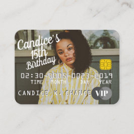 Convites de aniversário VIP com cartão de crédito