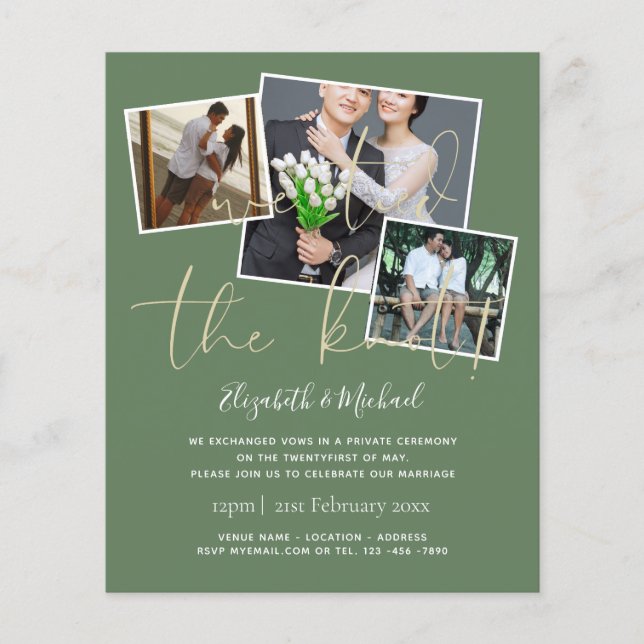 Convites de Anúncio de Casamento Nós Amarramos o N (Frente)