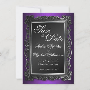Convites de Anúncio de Data de Casamento com Moldu