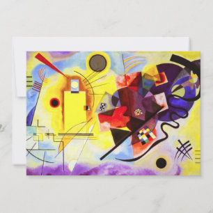 Convites de Azul Amarelo Kandinsky