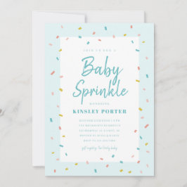 Convites de Baby Sprinkle para Chás de Bebê