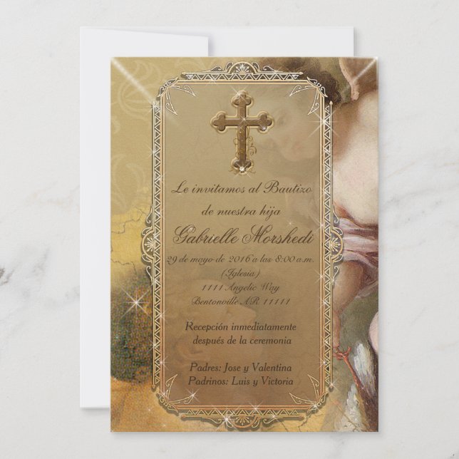 convites de batismo, Convites de Batismo (Frente)