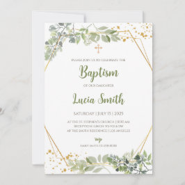 Convites de batizado para meninas Cartões de batis