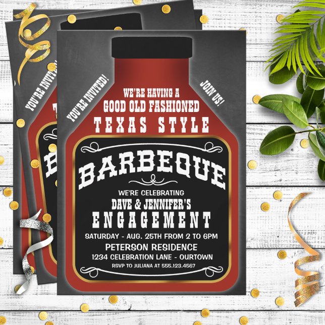 Convites de BBQ ao Estilo Texas (Criador carregado)