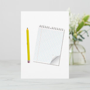 Convites De Bloco De Notas E Papel