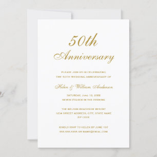 Convites de Bodas de Ouro 50 Anos de Casamento